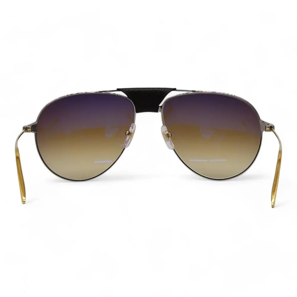 Cartier Santos de Cartier Sunglasses - Gold - Picture 5 of 9